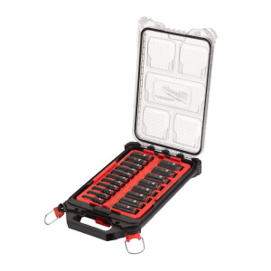 Milwaukee - Schlagnuss-Set 3/8"lang(19tlg.)PACKOUT...