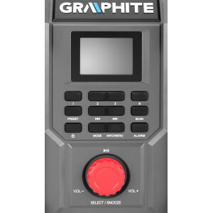 Graphite - Akku/Netz Baustellenradio (58GE128)