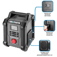 Graphite - Akku/Netz Baustellenradio (58GE128)