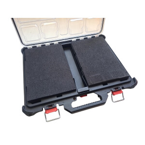 MWK - Anpassbare Schaumstoffeinlage mit Rasterstanzung 30x20x4+1cm für Packout Koffer & Organiser