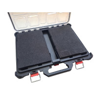 MWK - Anpassbare Schaumstoffeinlage mit Rasterstanzung 30x20x4+1cm für Packout Koffer & Organiser