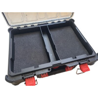 MWK - Anpassbare Schaumstoffeinlage mit Rasterstanzung 30x20x4+1cm für Packout Koffer & Organiser