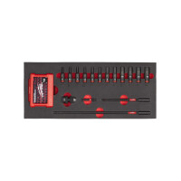 Milwaukee - Schlagnüsse 1/4" lang Einlage (17-tlg) (4932493386)
