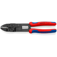 Knipex - Crimpzange schwarz lackiert, mit Mehrkomponenten-Hüllen 240 mm (97 22 240)