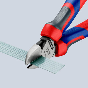 Knipex - Seitenschneider schwarz atramentiert, mit Comfort-Griffen 160 mm (70 02 160)