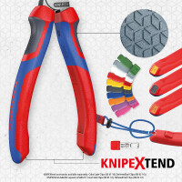 Knipex - Seitenschneider schwarz atramentiert, mit Comfort-Griffen 160 mm (70 02 160)