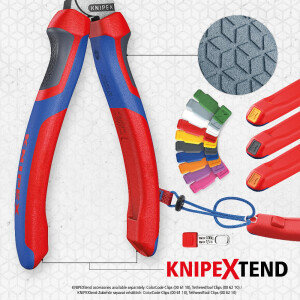 Knipex - Kraft-Seitenschneider schwarz atramentiert, mit...