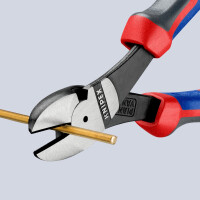 Knipex - Kraft-Seitenschneider schwarz atramentiert, mit Comfort-Griffen 180 mm (74 02 180)
