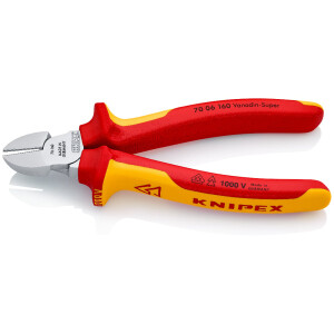 Knipex - Seitenschneider verchromt, isoliert mit...