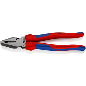 KNIPEX - Kraftkombizange Länge 225 mm poliert Mehrkomponentenhüllen  (02 02 225)