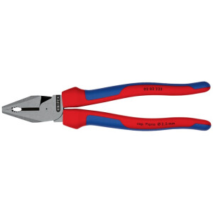 KNIPEX - Kraftkombizange Länge 225 mm poliert Mehrkomponentenhüllen  (02 02 225)