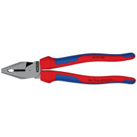 KNIPEX - Kraftkombizange Länge 225 mm poliert Mehrkomponentenhüllen  (02 02 225)