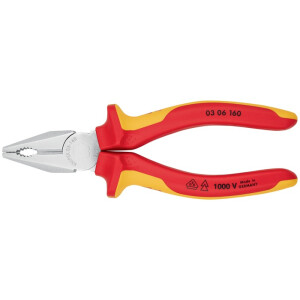 Knipex - Kombizange verchromt, isoliert mit...