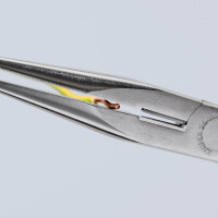 Knipex - Flachrundzange mit Schneide verchromt, isoliert mit Mehrkomponenten-Hüllen, VDE-geprüft 200 mm (26 16 200)