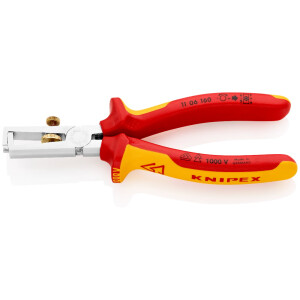 Knipex - Abisolierzange verchromt, isoliert mit...