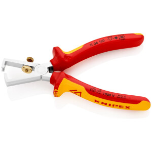 Knipex - Abisolierzange verchromt, isoliert mit...