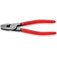 Knipex - Crimpzange fuer Aderendhuelsen mit Kunststoff überzogen 180 mm (97 81 180)