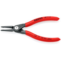 Knipex - Praezision-Sicherungsringzange grau atramentiert, mit rutschhemmendem Kunststoff überzogen 140 mm (48 11 J1)