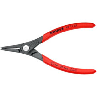Knipex - Praezision-Sicherungsringzange grau atramentiert, mit rutschhemmendem Kunststoff überzogen 140 mm (49 11 A1)