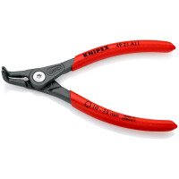 Knipex - Praezision-Sicherungsringzange grau atramentiert, mit rutschhemmendem Kunststoff überzogen 130 mm (49 21 A11)