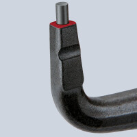 Knipex - Praezision-Sicherungsringzange grau atramentiert, mit rutschhemmendem Kunststoff überzogen 165 mm (49 21 A21)