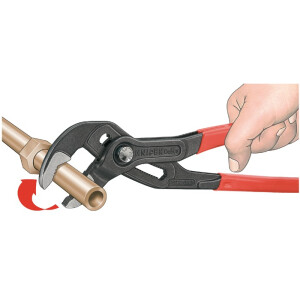 Knipex - Cobra® Wasserpumpenzange grau atramentiert, mit rutschhemmendem Kunststoff überzogen 125 mm (87 01 125)