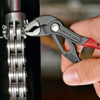 Knipex - Cobra® Wasserpumpenzange grau atramentiert, mit rutschhemmendem Kunststoff überzogen 125 mm (87 01 125)