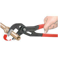 Knipex - Cobra® Wasserpumpenzange grau atramentiert, mit rutschhemmendem Kunststoff überzogen 125 mm (87 01 125)