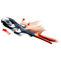Knipex - Cobra® XXL Wasserpumpenzange grau atramentiert, mit rutschhemmendem Kunststoff überzogen 560 mm (87 01 560)