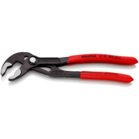 Knipex - Cobra® Wasserpumpenzange grau atramentiert, mit rutschhemmendem Kunststoff überzogen 180 mm (87 01 180)