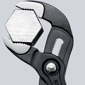 Knipex - Cobra® Wasserpumpenzange grau atramentiert, mit rutschhemmendem Kunststoff überzogen 250 mm (87 01 250)
