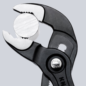 Knipex - Cobra® Wasserpumpenzange grau atramentiert, mit rutschhemmendem Kunststoff überzogen 250 mm (87 01 250)