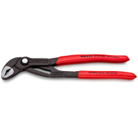 Knipex - Cobra® Wasserpumpenzange grau atramentiert, mit rutschhemmendem Kunststoff überzogen 250 mm (87 01 250)