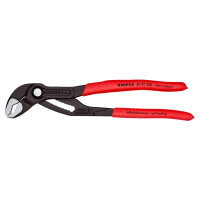 Knipex - Cobra® Wasserpumpenzange grau atramentiert, mit rutschhemmendem Kunststoff überzogen 250 mm (87 01 250)