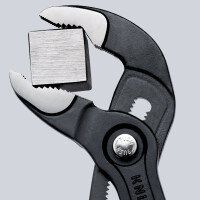 Knipex - Cobra® Wasserpumpenzange grau atramentiert, mit rutschhemmendem Kunststoff überzogen 250 mm (87 01 250)