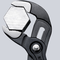 Knipex - Cobra® Wasserpumpenzange grau atramentiert, mit rutschhemmendem Kunststoff überzogen 250 mm (87 01 250)