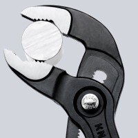 Knipex - Cobra® Wasserpumpenzange grau atramentiert, mit rutschhemmendem Kunststoff überzogen 250 mm (87 01 250)