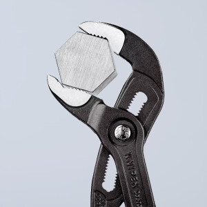 Knipex - Cobra® Wasserpumpenzange grau atramentiert, mit rutschhemmendem Kunststoff überzogen 300 mm (87 01 300)