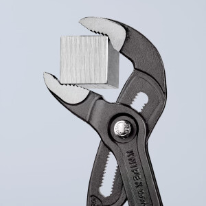 Knipex - Cobra® Wasserpumpenzange grau atramentiert, mit rutschhemmendem Kunststoff überzogen 300 mm (87 01 300)