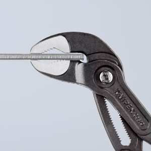 Knipex - Cobra® Wasserpumpenzange grau atramentiert, mit rutschhemmendem Kunststoff überzogen 300 mm (87 01 300)