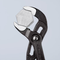 Knipex - Cobra® Wasserpumpenzange grau atramentiert, mit rutschhemmendem Kunststoff überzogen 300 mm (87 01 300)