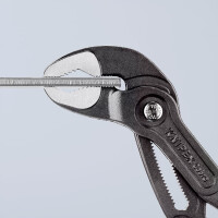 Knipex - Cobra® Wasserpumpenzange grau atramentiert, mit rutschhemmendem Kunststoff überzogen 300 mm (87 01 300)