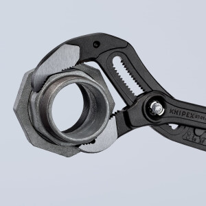 Knipex - Cobra® XL Wasserpumpenzange grau atramentiert, mit rutschhemmendem Kunststoff überzogen 400 mm (87 01 400)