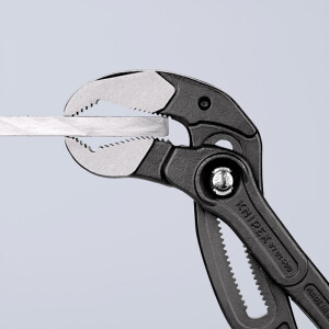 Knipex - Cobra® XL Wasserpumpenzange grau atramentiert, mit rutschhemmendem Kunststoff überzogen 400 mm (87 01 400)