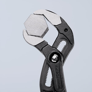 Knipex - Cobra® XL Wasserpumpenzange grau atramentiert, mit rutschhemmendem Kunststoff überzogen 400 mm (87 01 400)