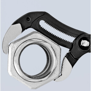 Knipex - Cobra® XL Wasserpumpenzange grau atramentiert, mit rutschhemmendem Kunststoff überzogen 400 mm (87 01 400)