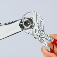 Knipex - Zangenschlüssel verchromt, mit Kunststoff überzogen 180 mm (86 03 180)