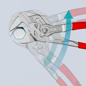 Knipex - Zangenschlüssel verchromt, mit Kunststoff überzogen 250 mm (86 03 250)