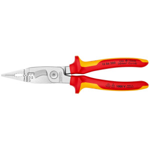 Knipex - Elektro-Installationszange verchromt, isoliert...