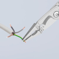 Knipex - Elektro-Installationszange verchromt, isoliert mit Mehrkomponenten-Hüllen, VDE-geprüft 200 mm (13 86 200)